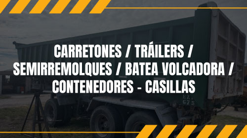 Carretones/Tráiler/Semirremolques/batea volcadora/contenedores-casillas